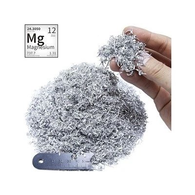 Specifikacija izdelka Razred Industrijski razred Uporaba/uporaba Vrsta industrijske embalaže Vreča Velikost embalaže 25 kg Kemijska formula Mg+2 Številka CAS 7439-95-4 Čistost 99 % molska masa 24,305 G/mol Formula Mg Opis izdelka Ujemanje z vedno večjimi zahtevami Od strank se ukvarjamo z zagotavljanjem magnezijevih struženj.